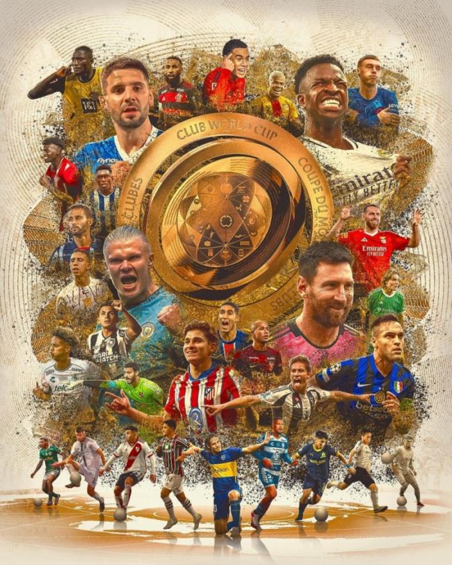 Poster mới nhất Club World Cup: Messi, Haaland, Vinicius, Spider, Lautaro xuất hiện