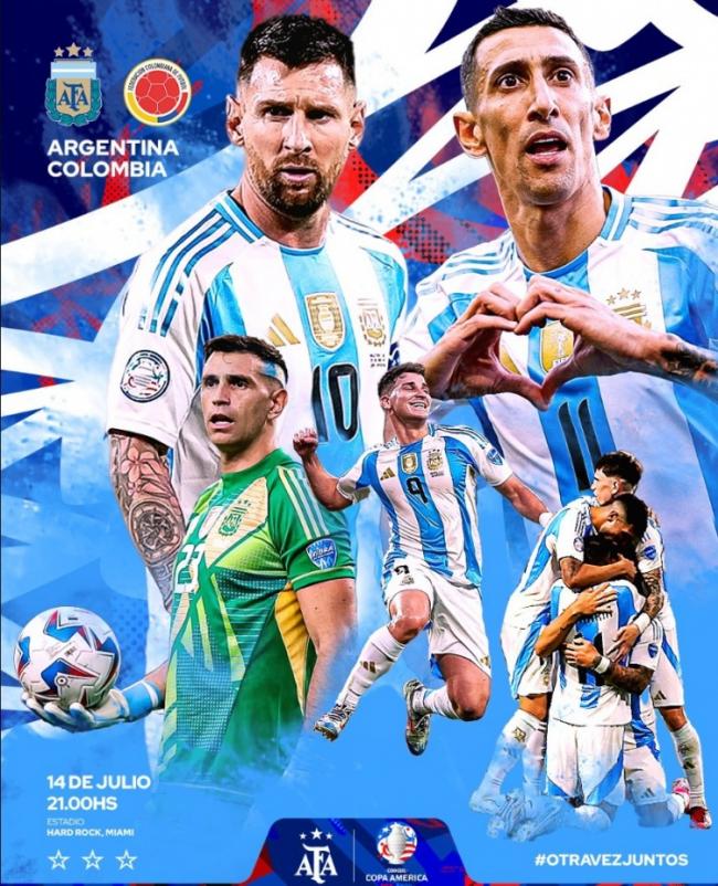 Argentina tung poster chính thức hâm nóng chung kết Copa America: Messi, Di Maria và những người khác xuất hiện